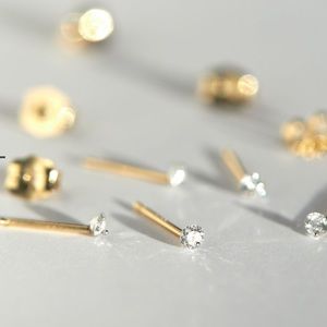 Catbird Diamond Pinprick Studs (Pair)
